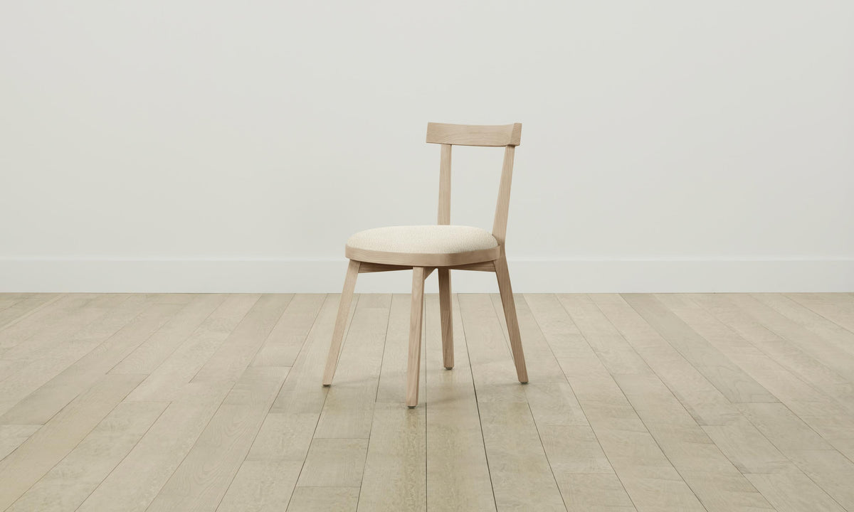 The Allen Dining Chair - Italian Bouclé White