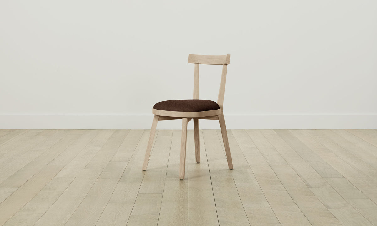 The Allen Dining Chair - Italian Brushed Wool Cocoa