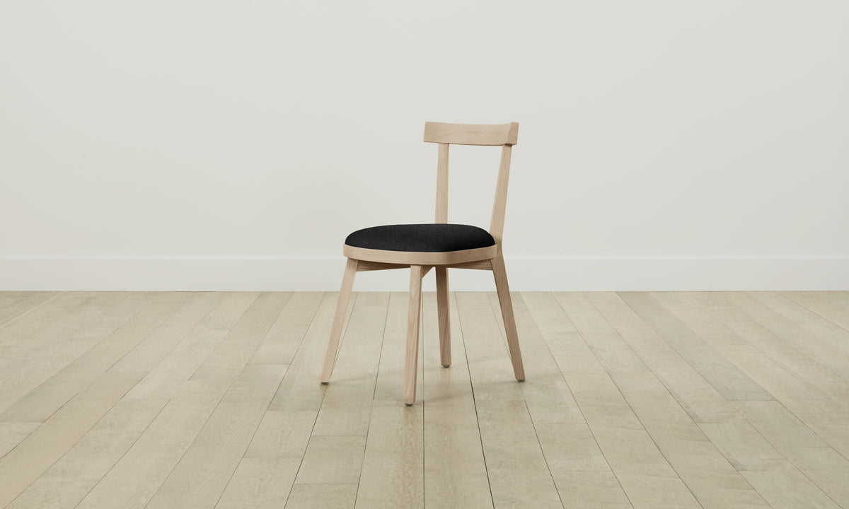 The Allen Dining Chair - Italian Brushed Wool Pepper