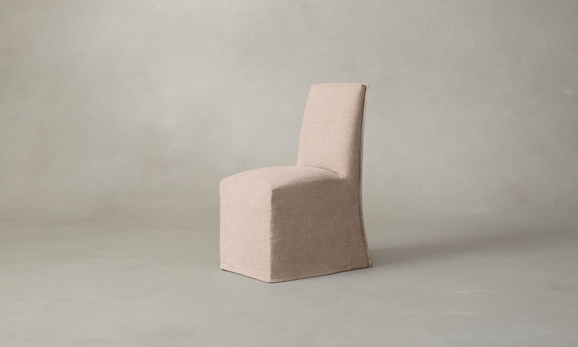 The Beacon Dining Chair - Heritage Belgian Linen Petal