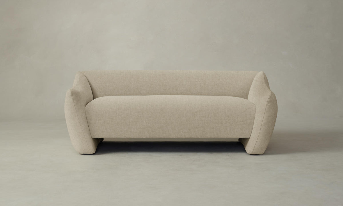 The Bond Settee - Heritage Belgian Linen Alder