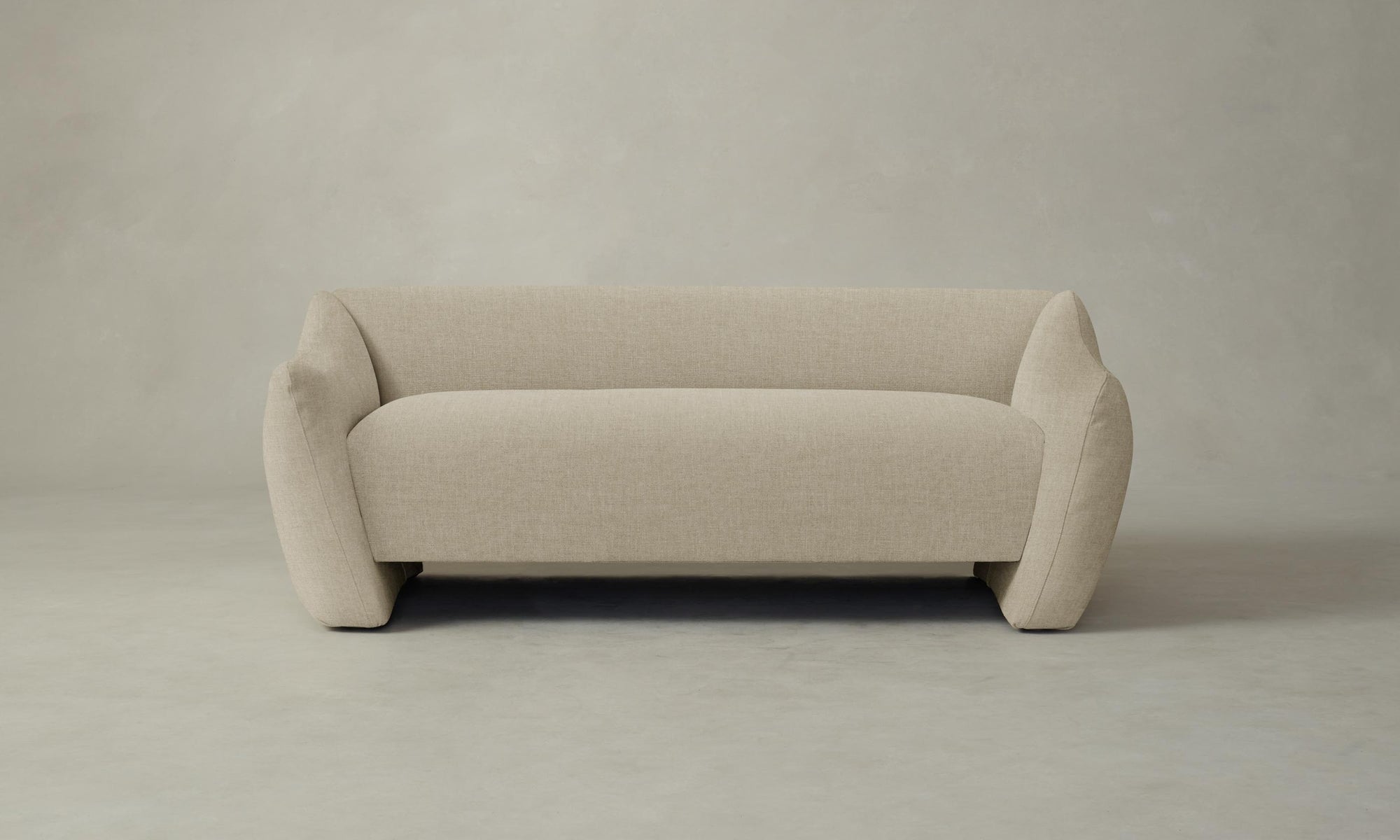 The Bond Settee - Heritage Belgian Linen Alder