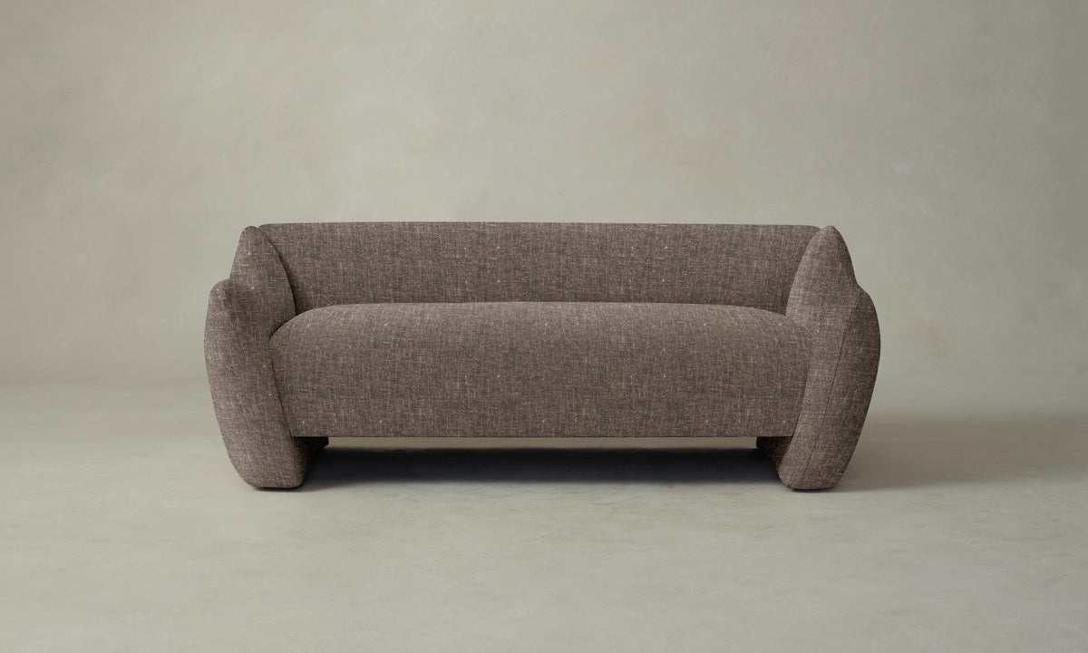 The Bond Settee - Heritage Belgian Linen Carob