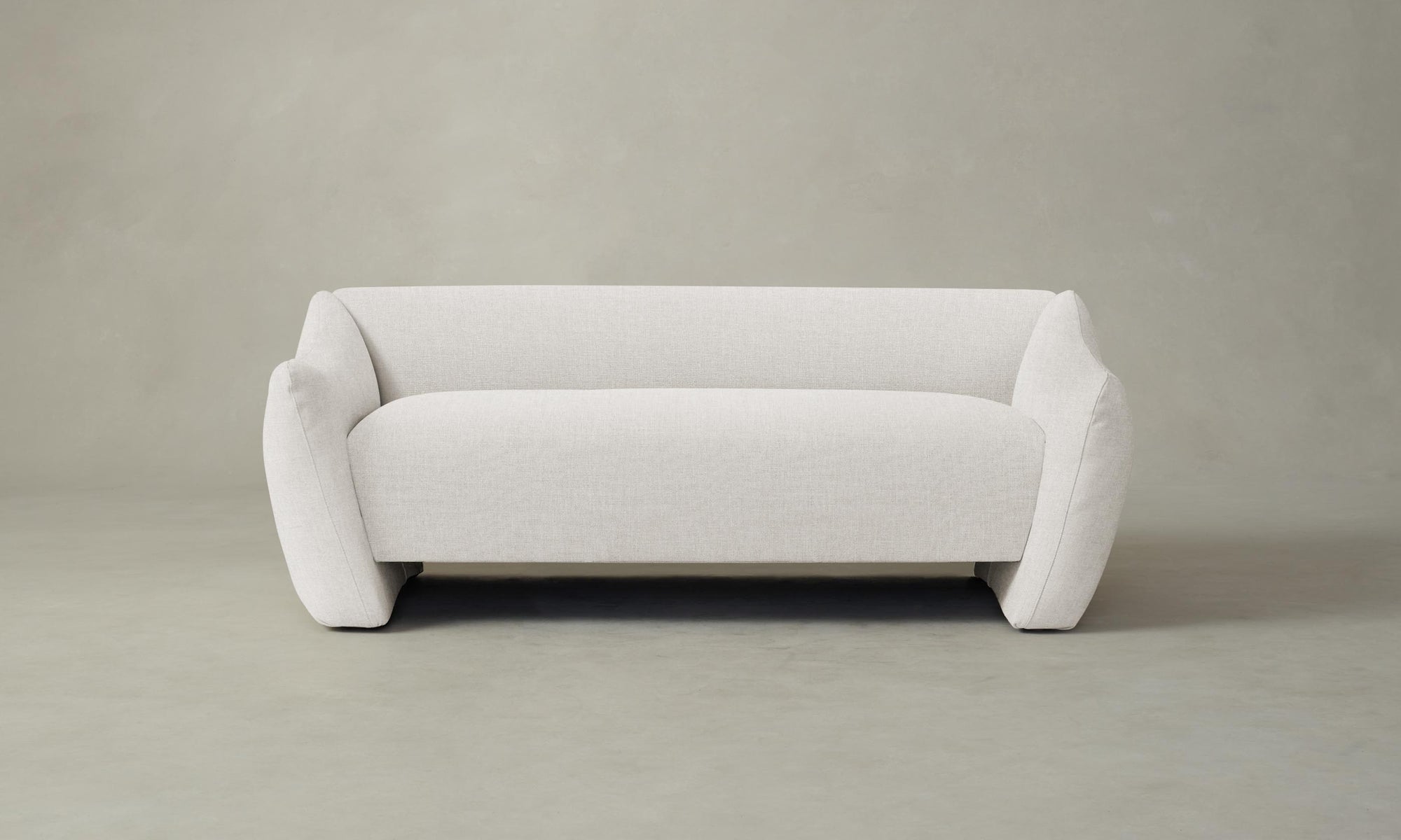 The Bond Settee - Heritage Belgian Linen Egret