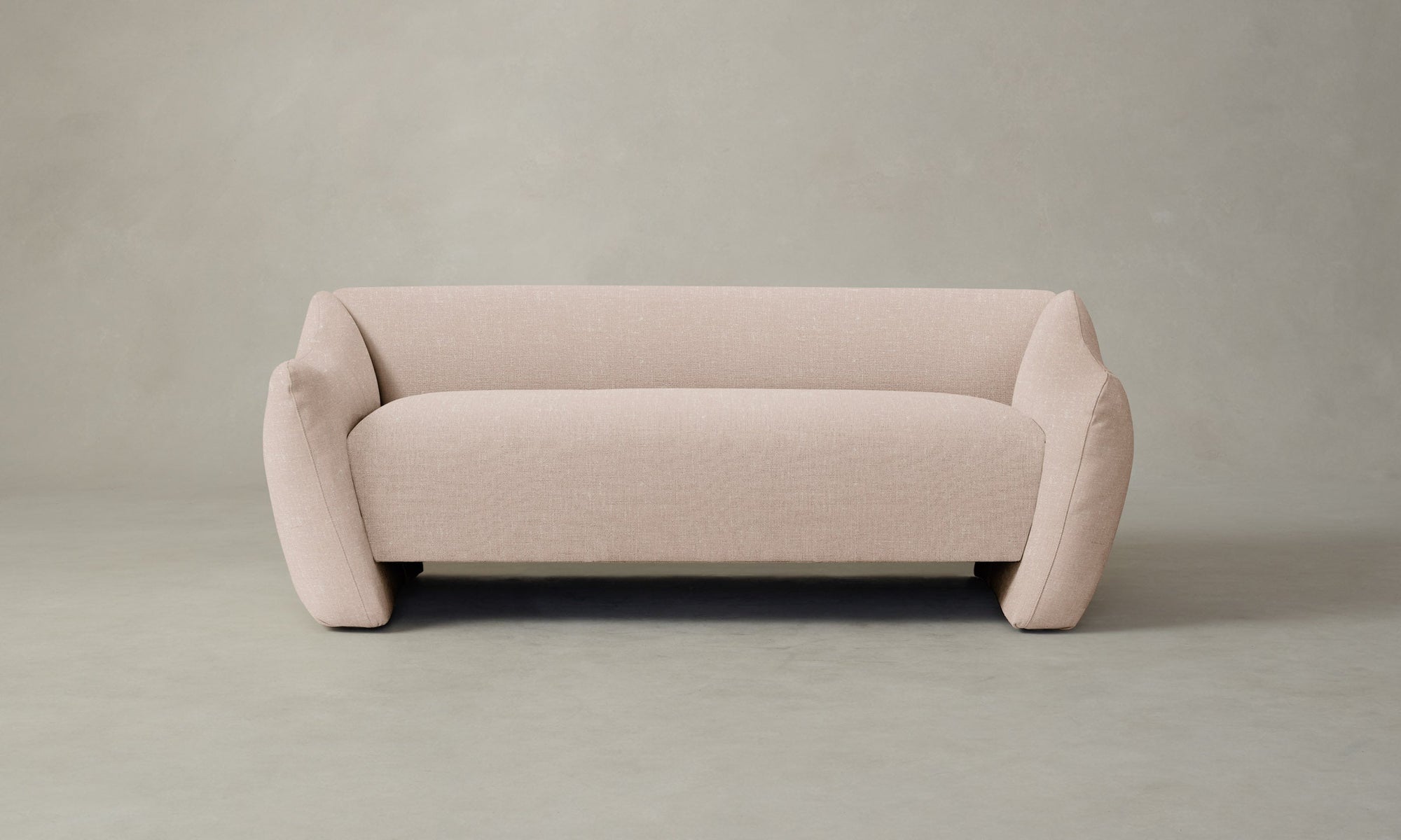 The Bond Settee - Heritage Belgian Linen Petal