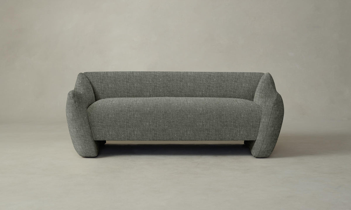 The Bond Settee - Heritage Belgian Linen Thyme