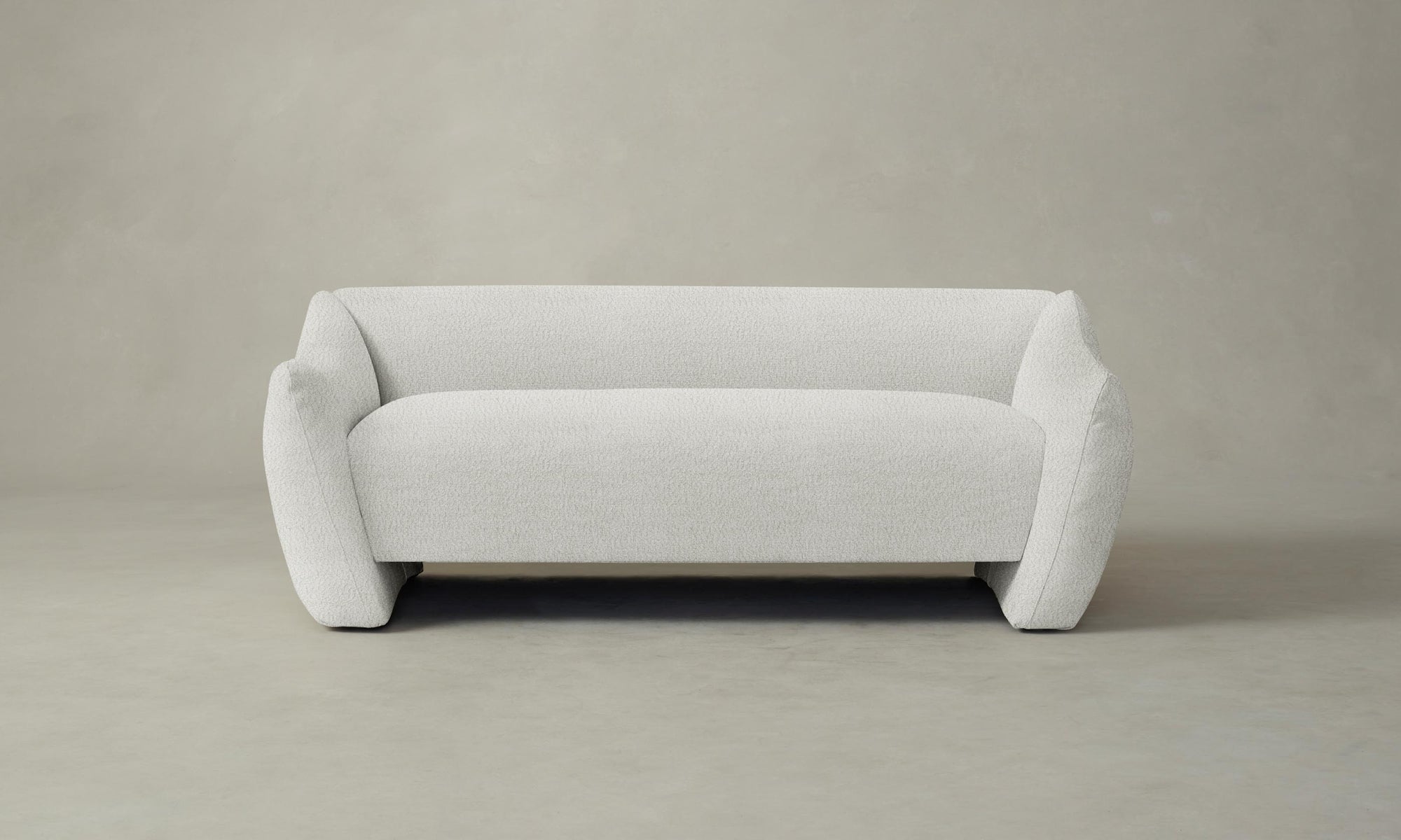 The Bond Settee - Italian Bouclé White