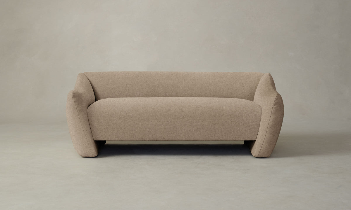 The Bond Settee - Italian Brushed Wool Fox
