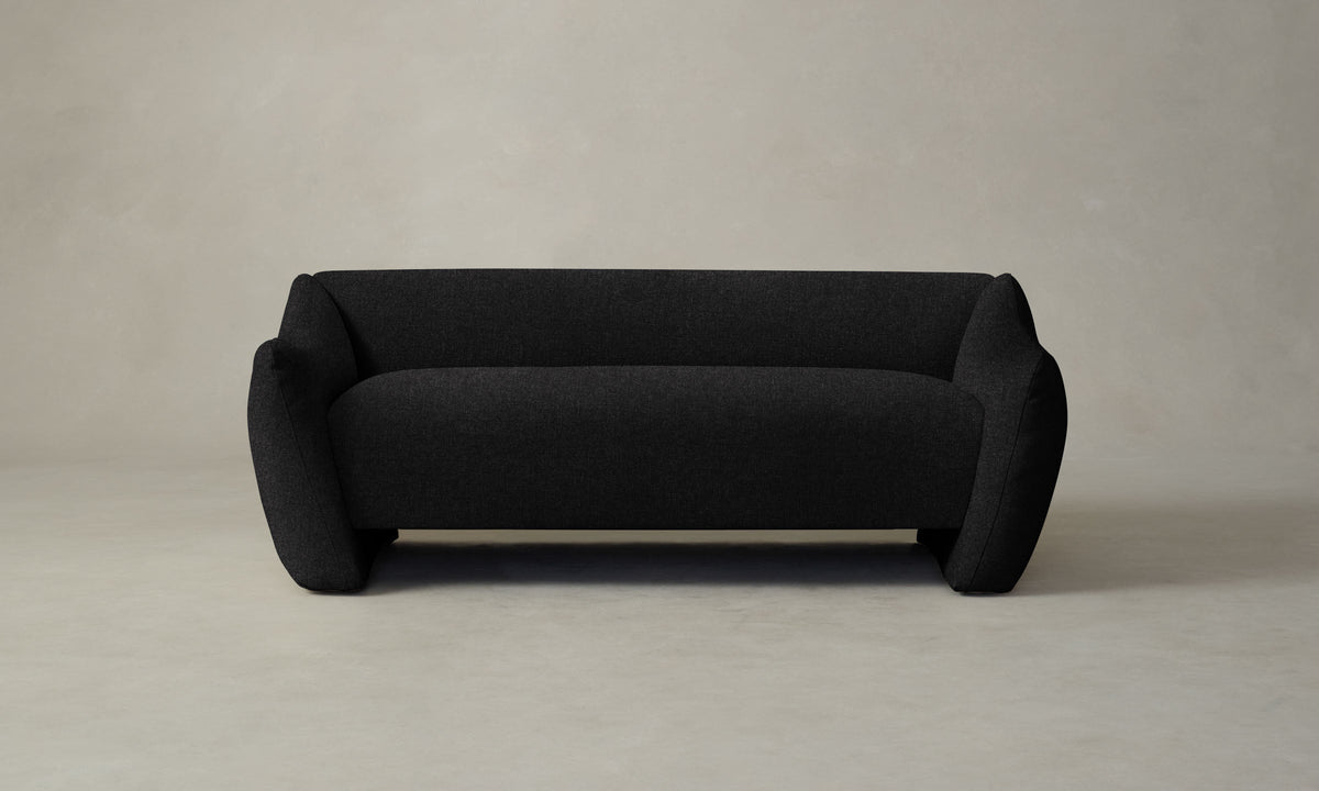 The Bond Settee - Italian Brushed Wool Pepper