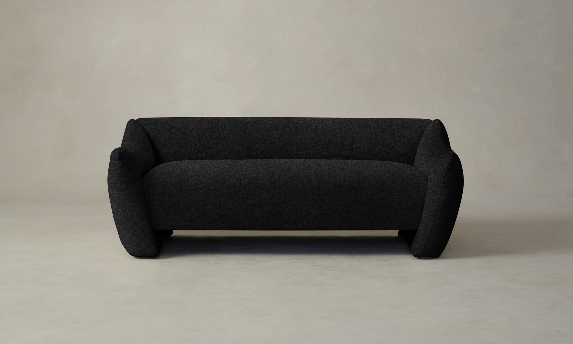 The Bond Settee - Italian Brushed Wool Pepper