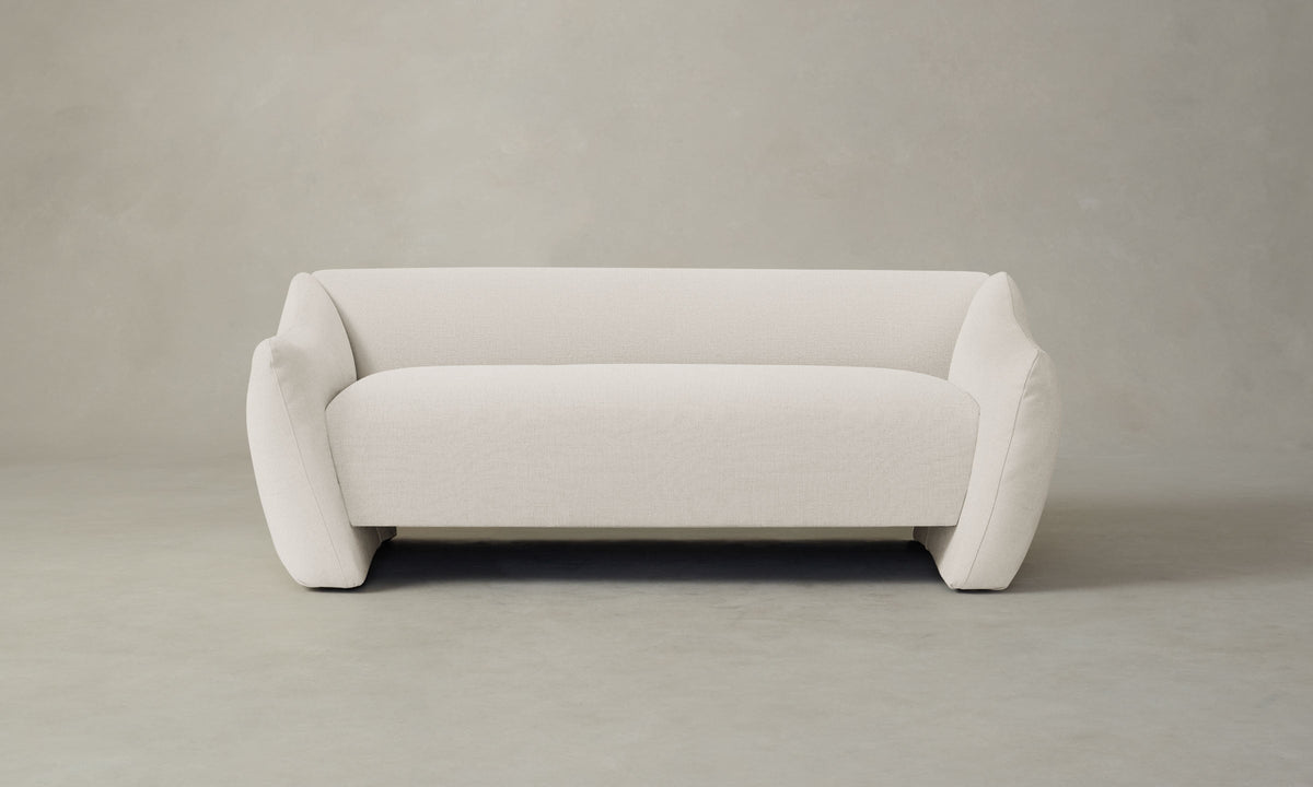The Bond Settee - Italian Brushed Wool Vanilla