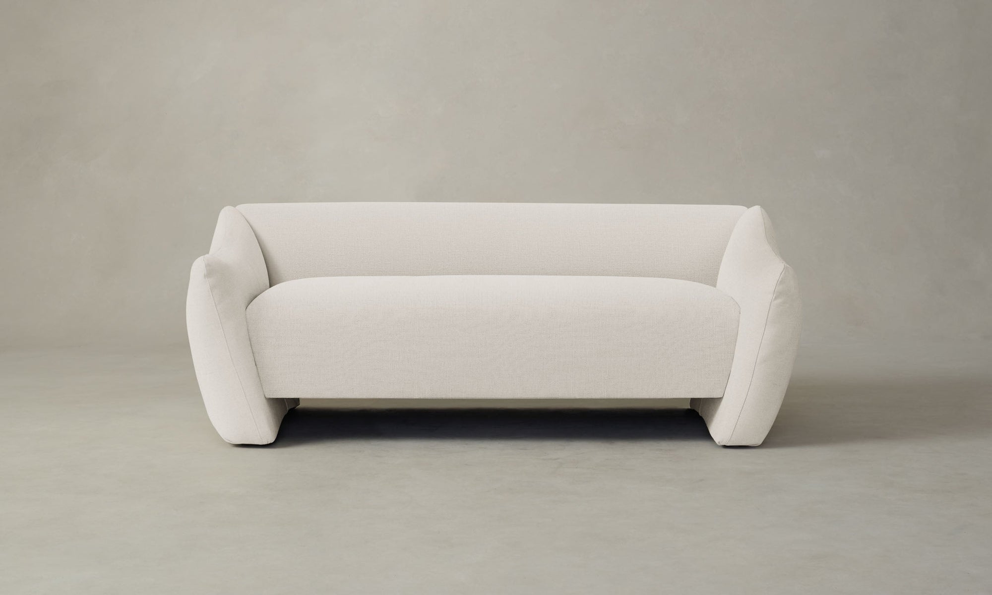 The Bond Settee - Italian Brushed Wool Vanilla