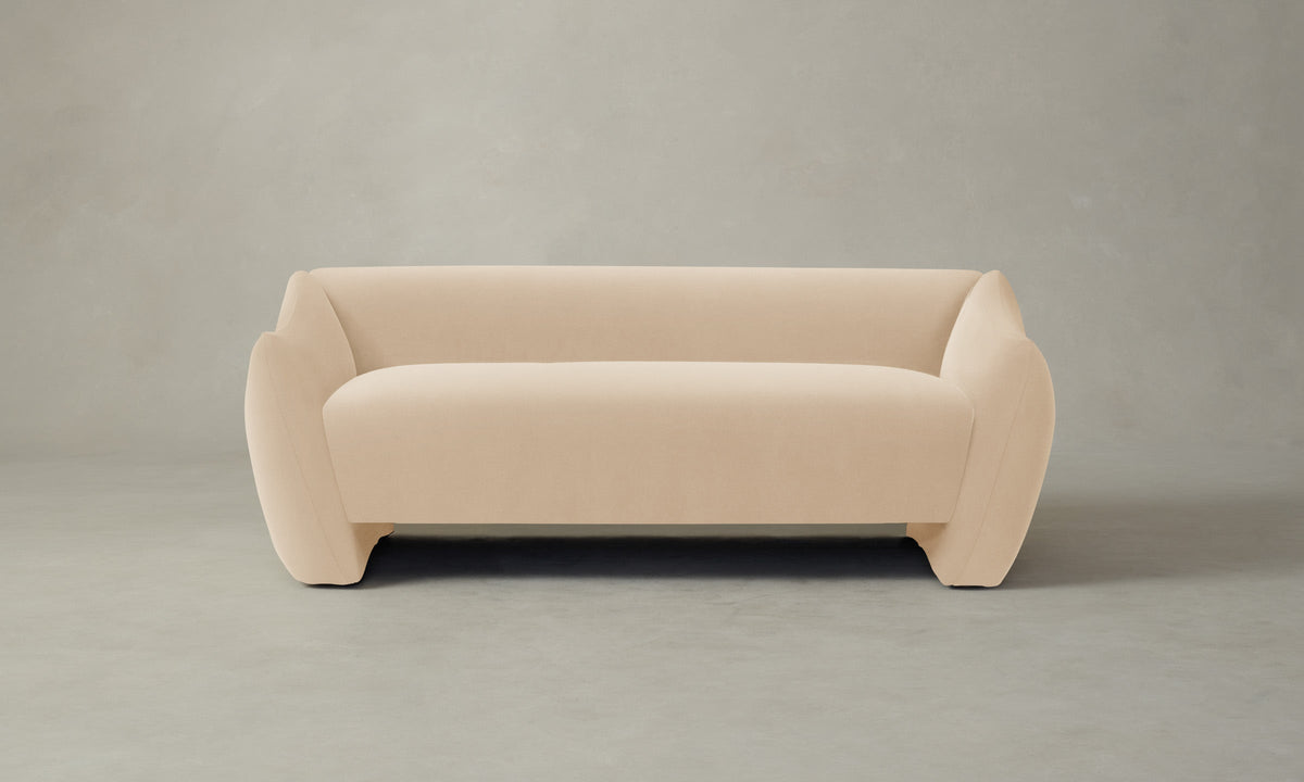 The Bond Settee - Performance Velvet Butter