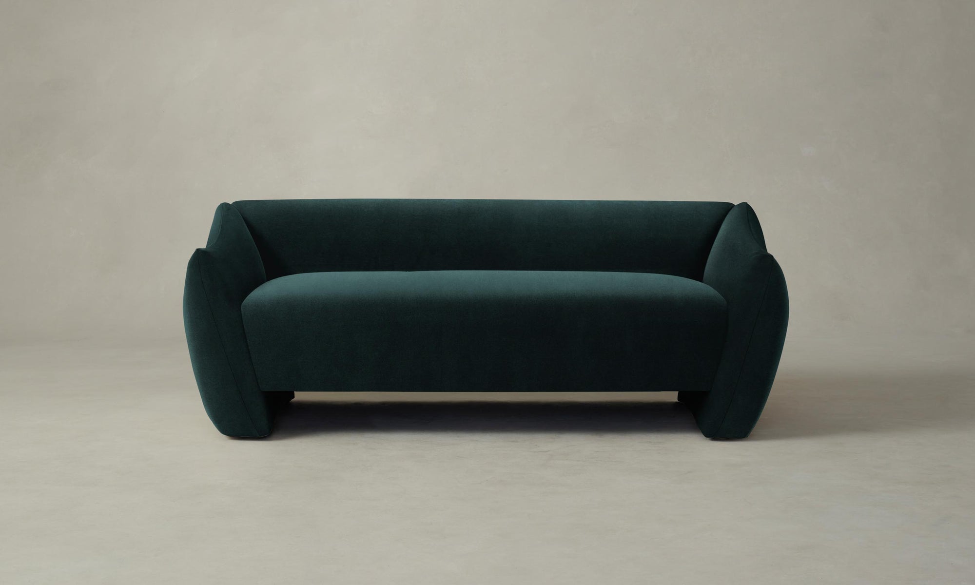 The Bond Settee - Performance Velvet Emerald