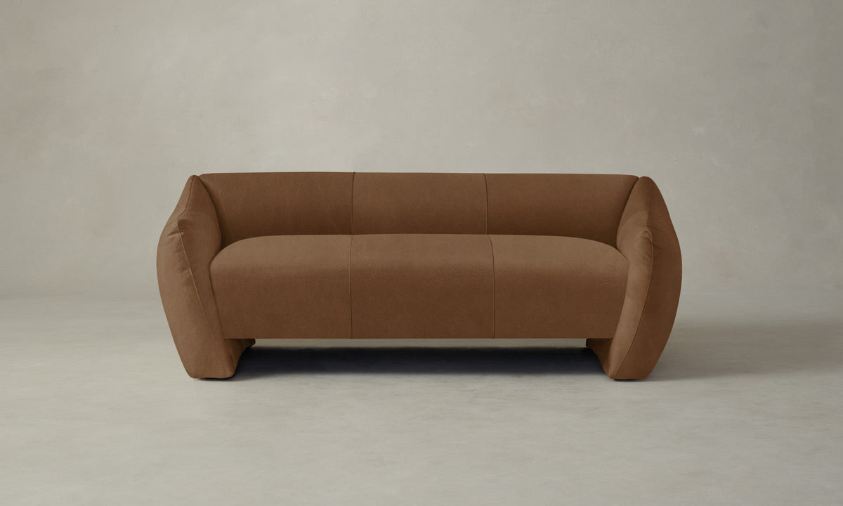 The Bond Settee - Tuscan Leather Cognac