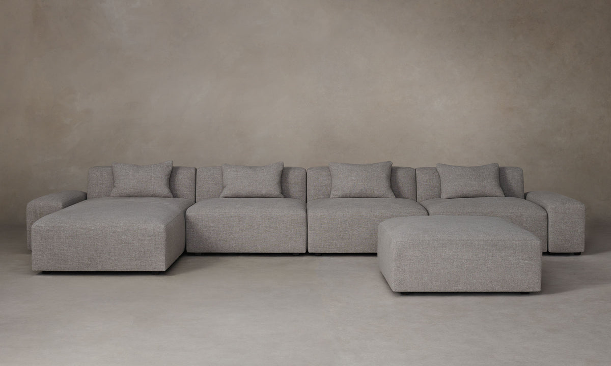 The Breuer Modular Sectional - Heritage Belgian Linen Agate