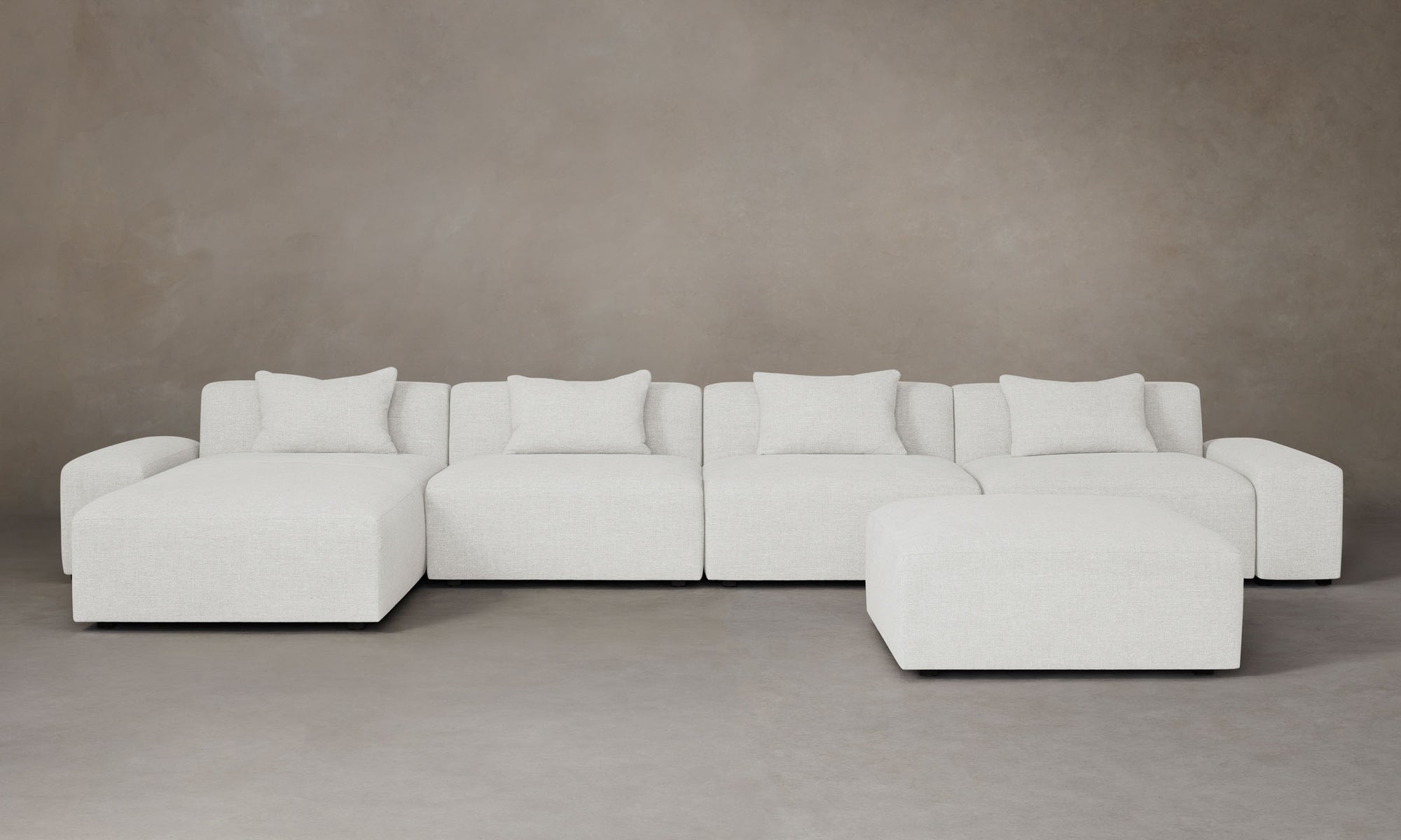 The Breuer Modular Sectional - Heritage Belgian Linen Egret