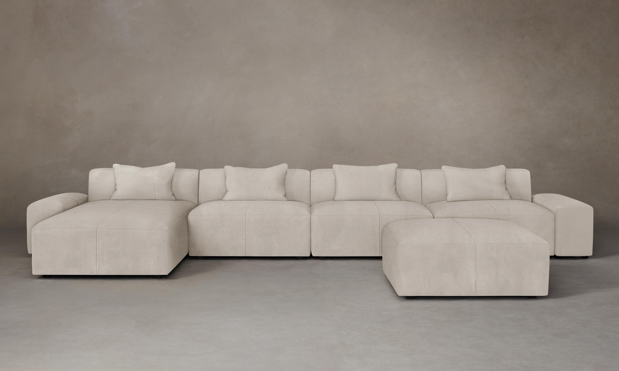 The Breuer Modular Sectional - Nubuck Leather Sail