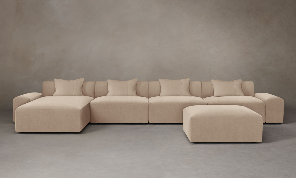 The Breuer Modular Sectional - Performance Velvet Taupe