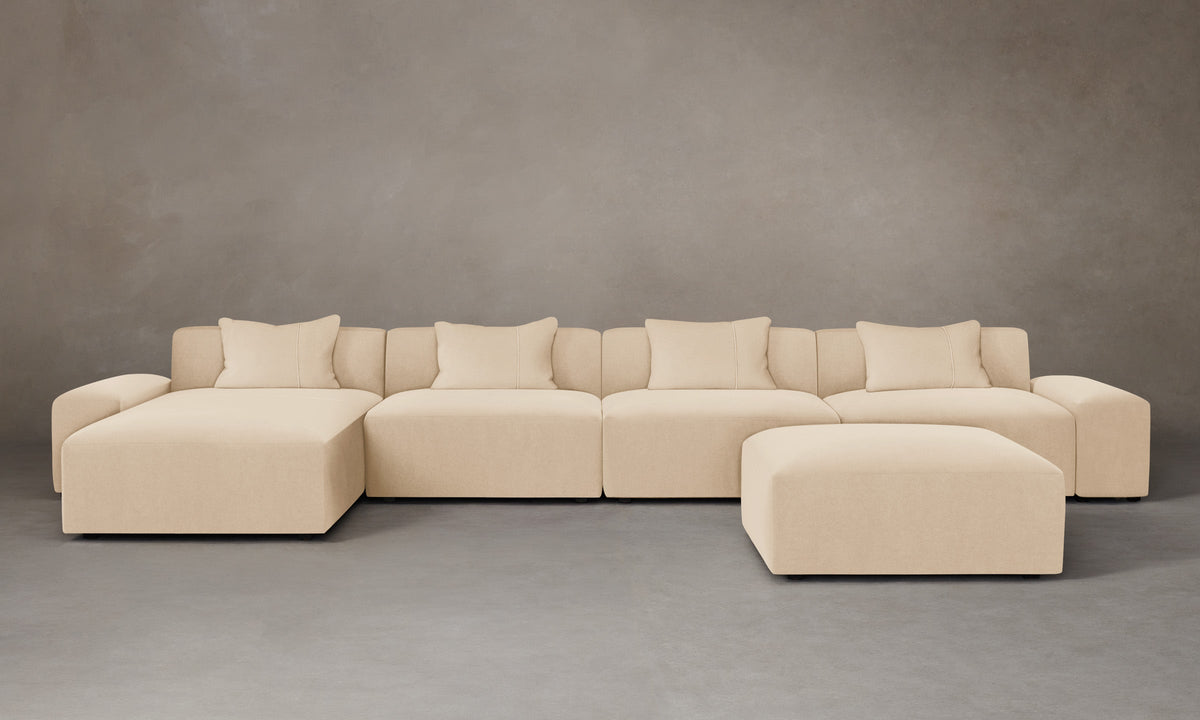 The Breuer Modular Sectional - Performance Velvet Butter