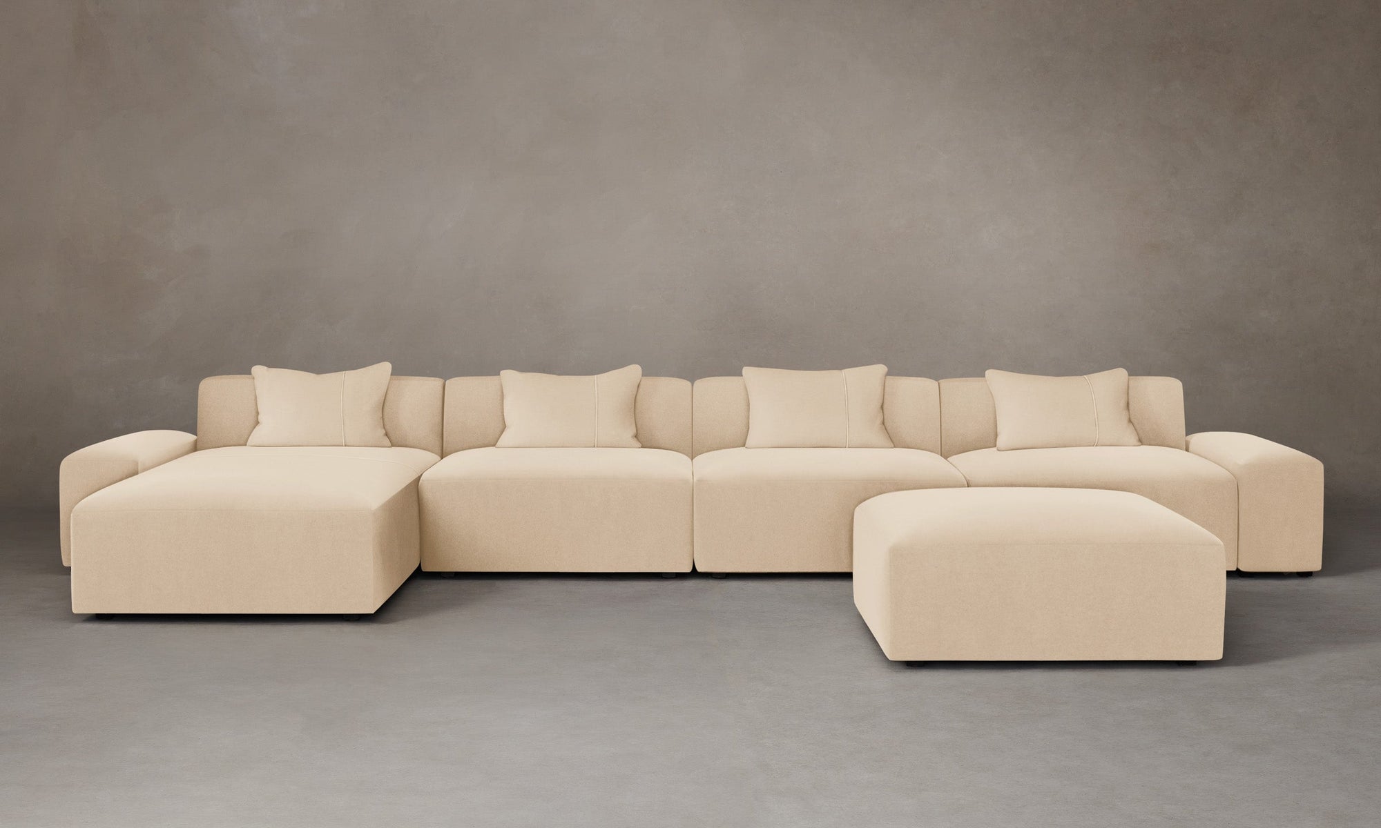 The Breuer Modular Sectional - Performance Velvet Butter