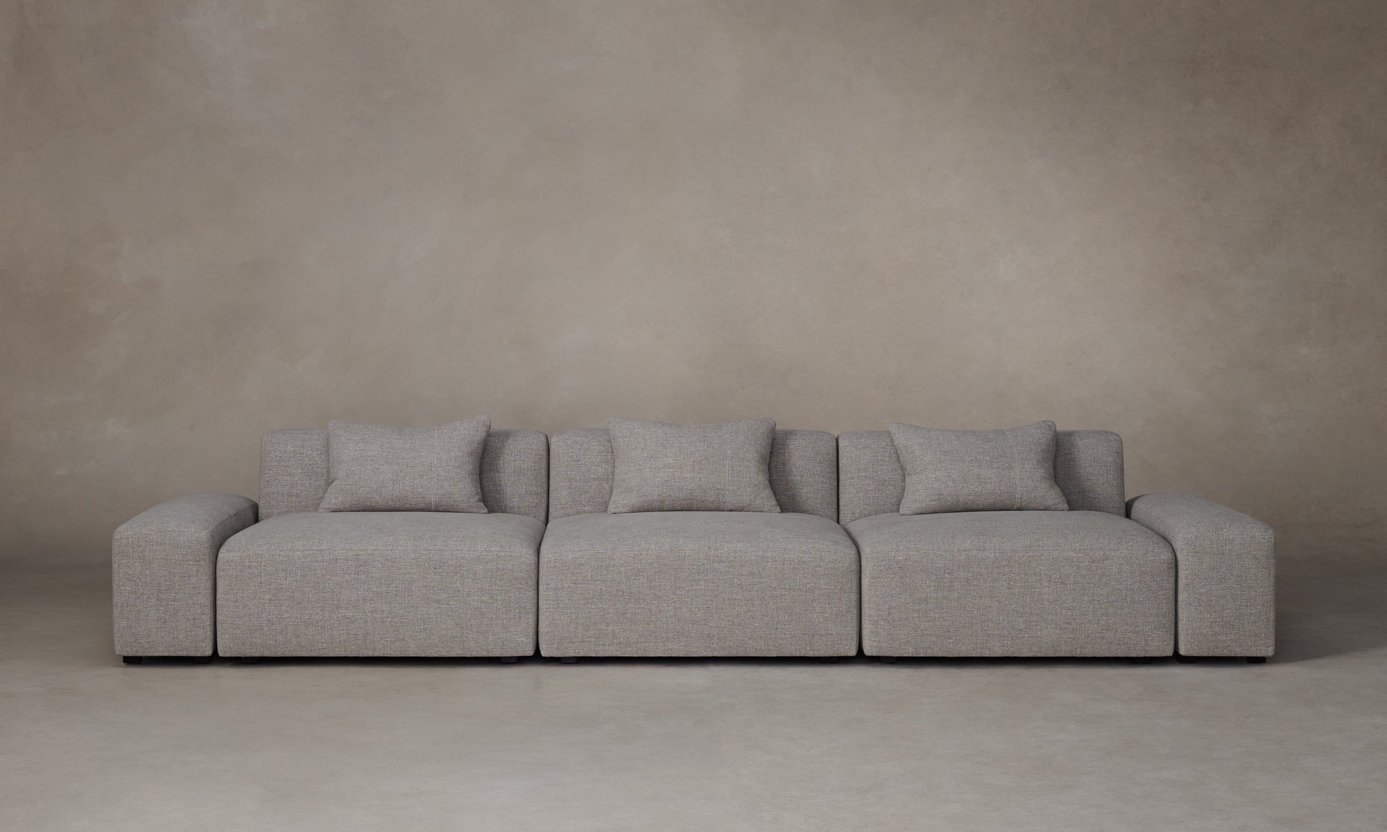 The Breuer Modular Sofa - Heritage Belgian Linen Agate