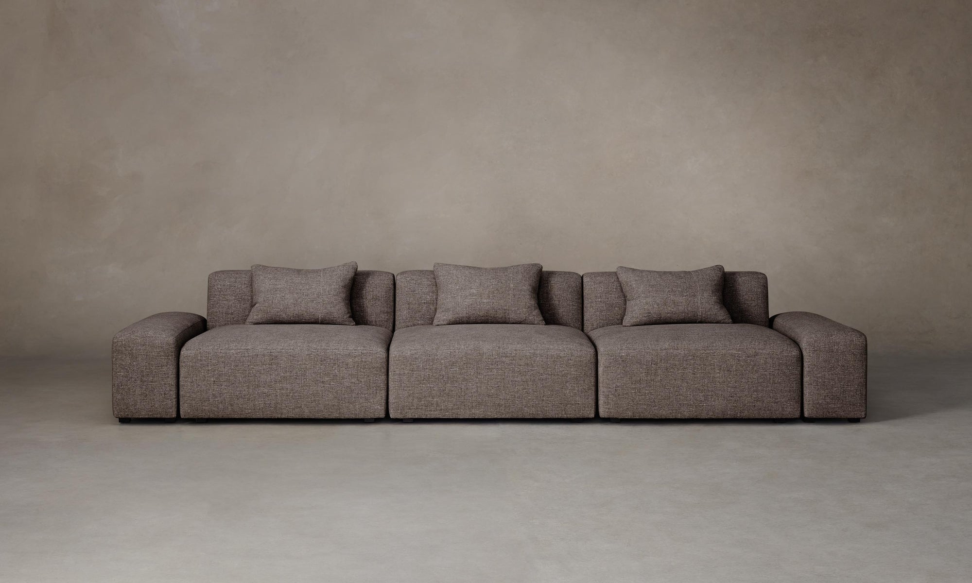 The Breuer Modular Sofa - Heritage Belgian Linen Carob