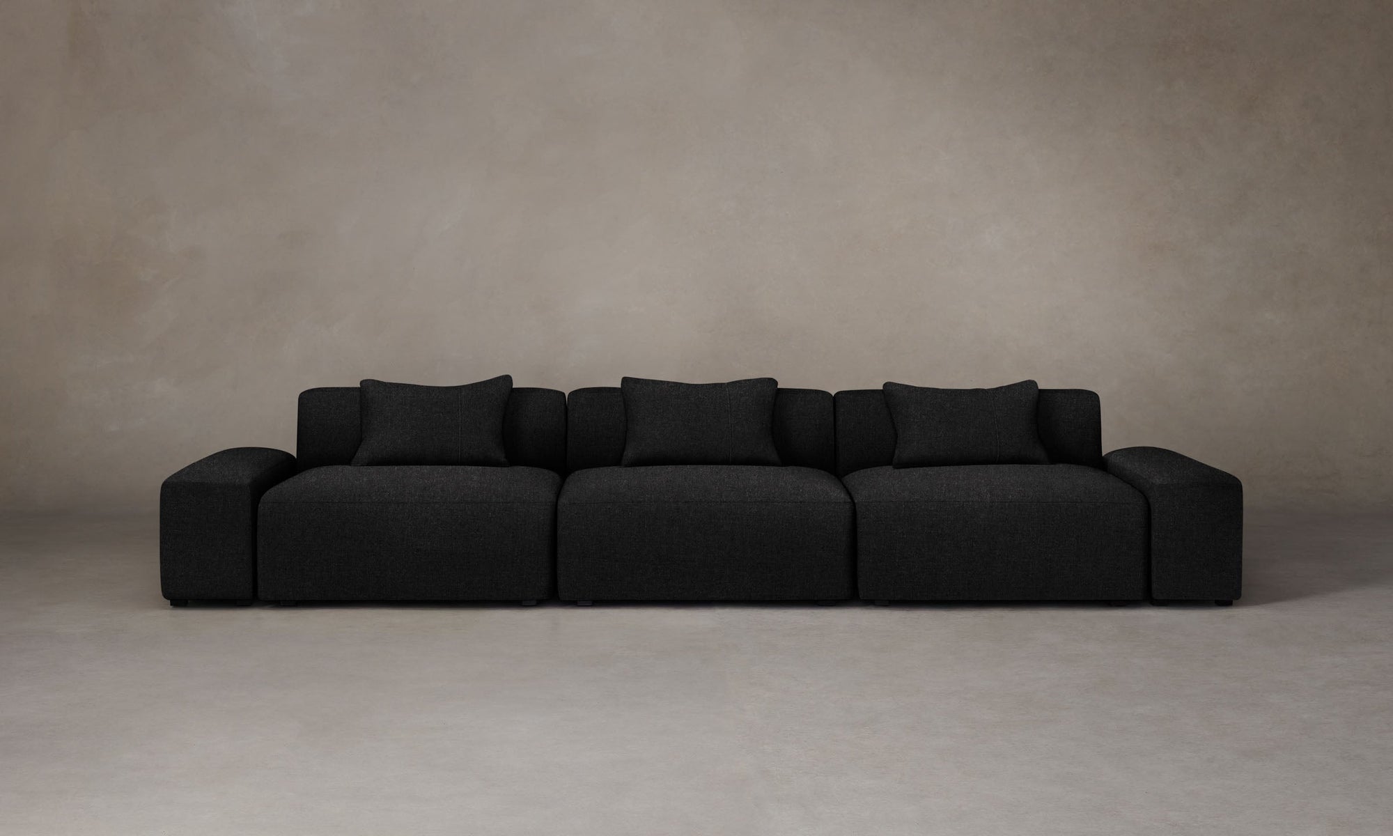 The Breuer Modular Sofa - Italian Brushed Wool Pepper
