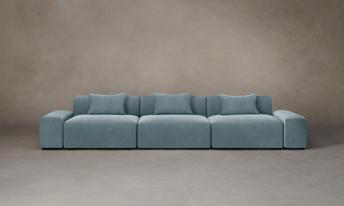 The Breuer Modular Sofa - Mohair Slate Blue