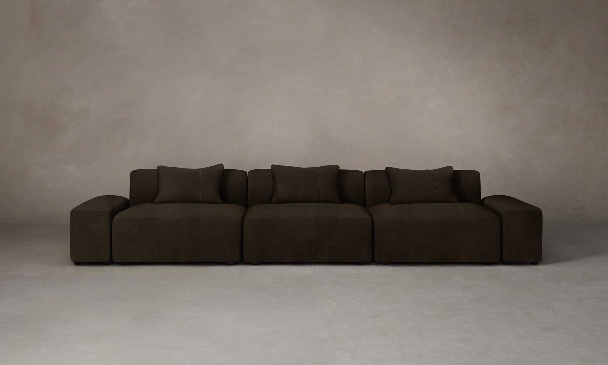 The Breuer Modular Sofa - Nubuck Leather Espresso