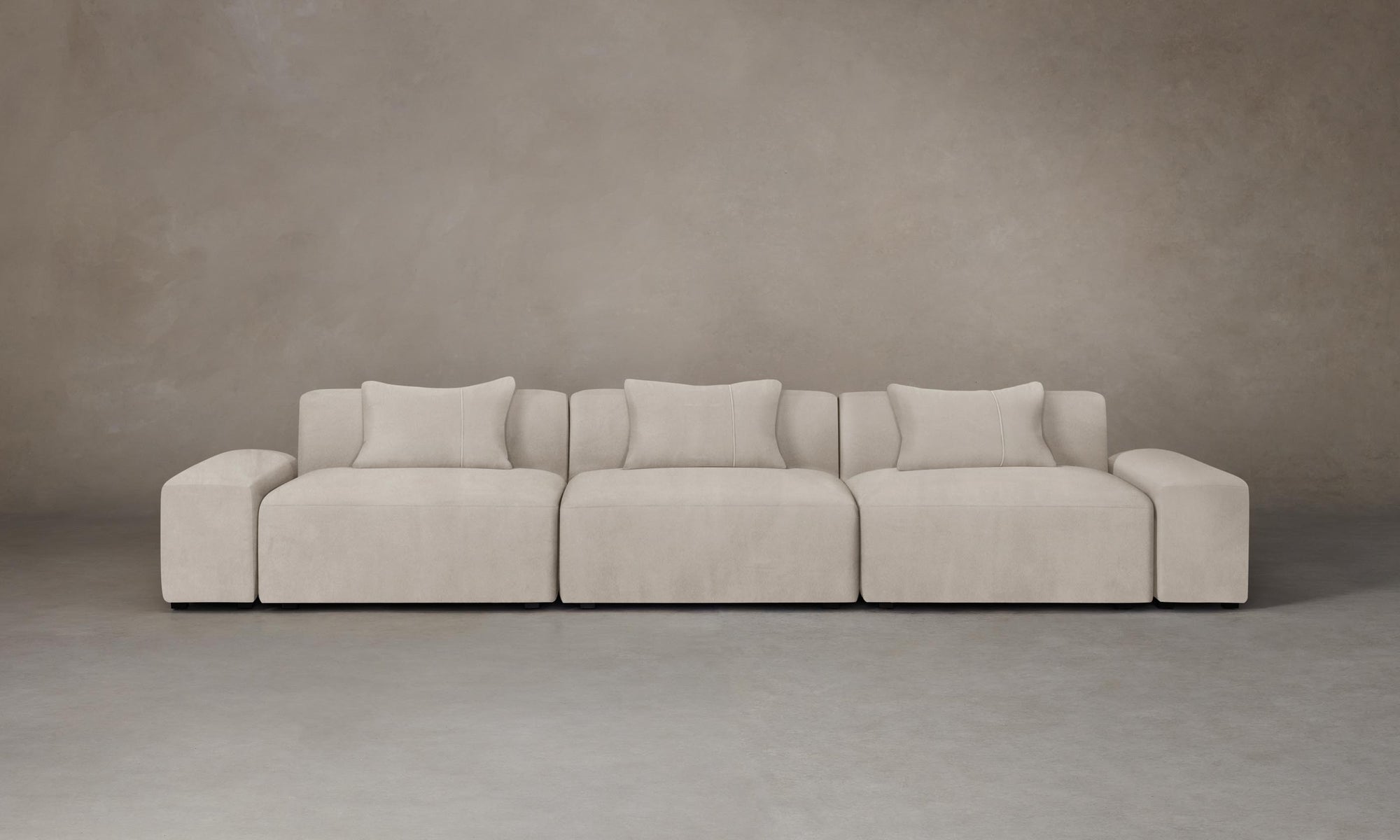 The Breuer Modular Sofa - Nubuck Leather Sail