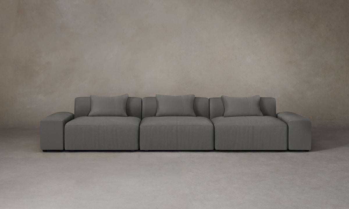 The Breuer Modular Sofa - Pebbled Leather Ash