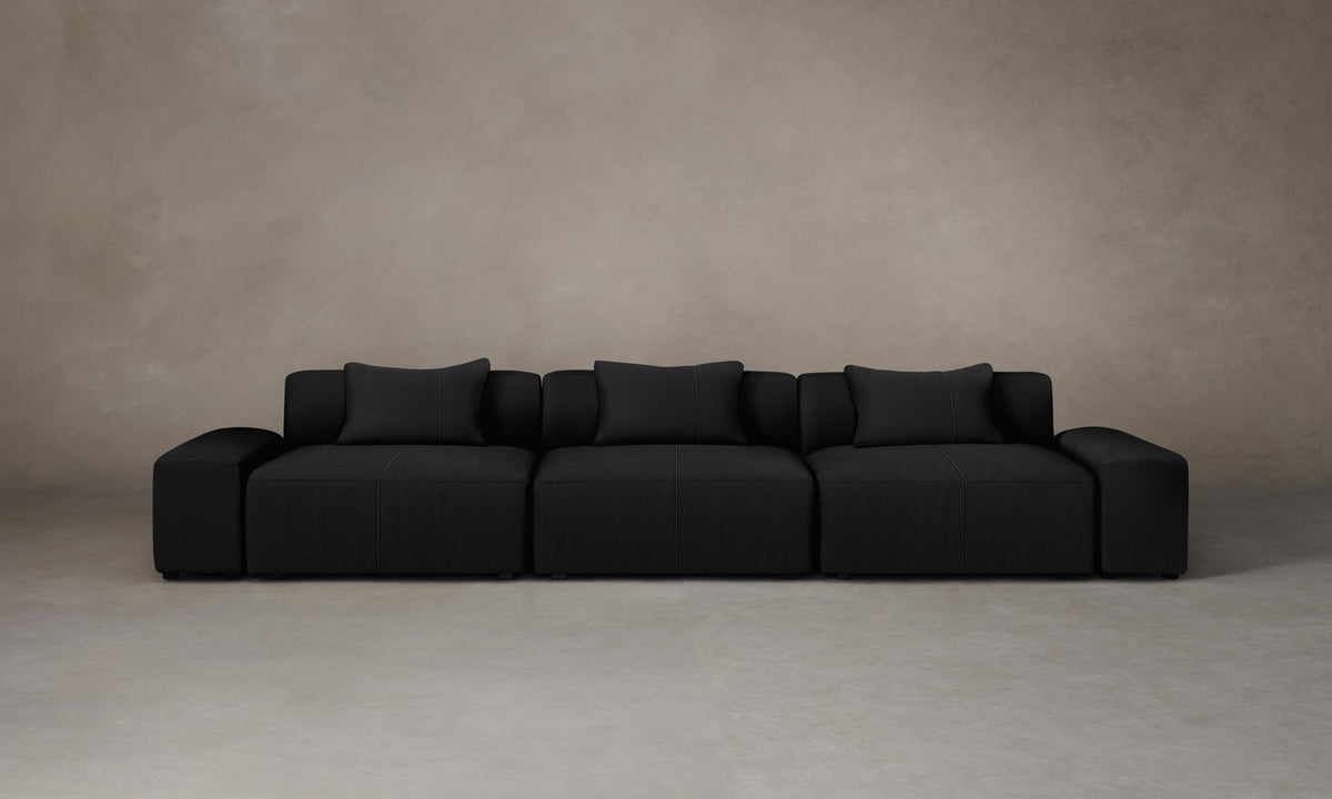 The Breuer Modular Sofa - Pebbled Leather Ink