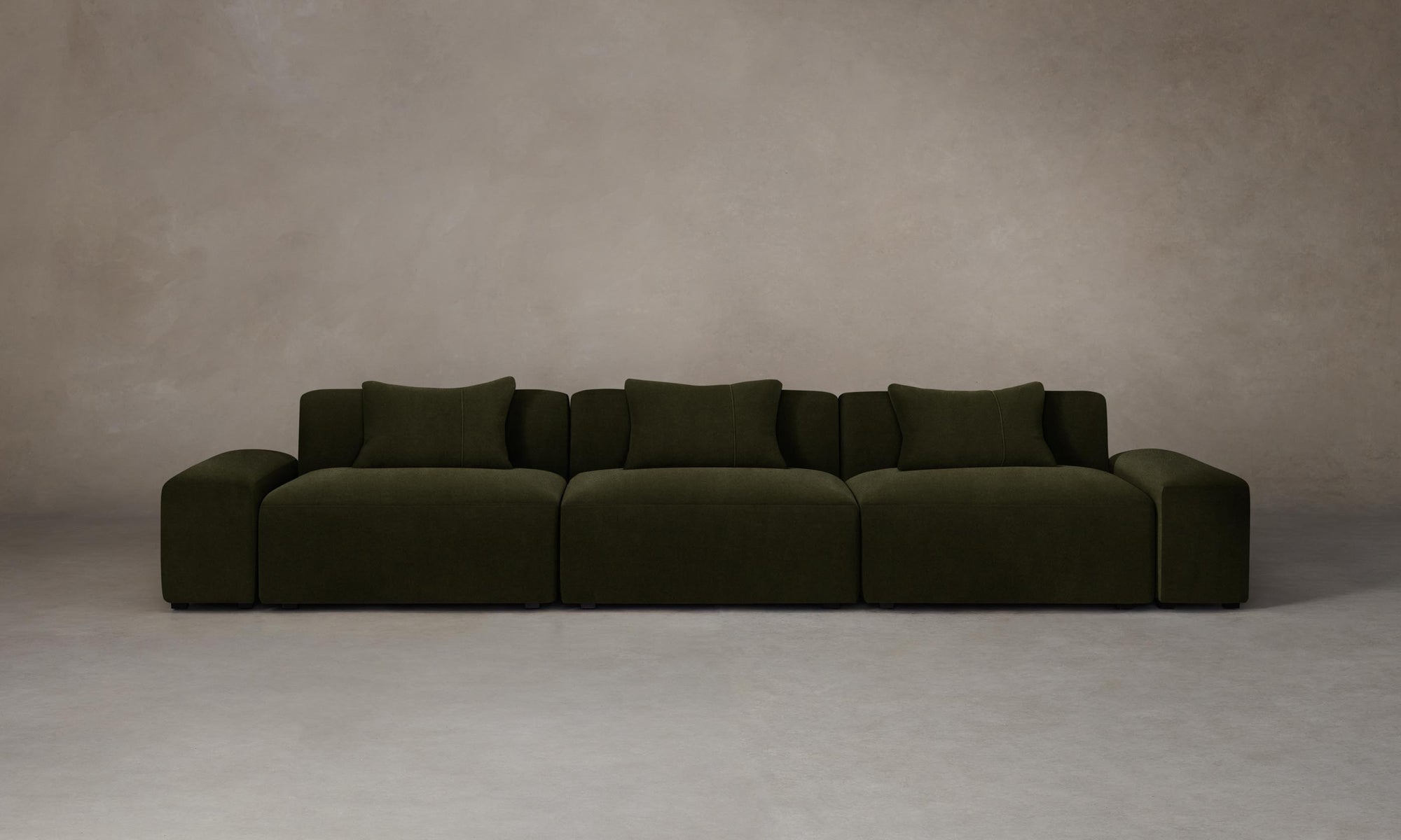 The Breuer Modular Sofa - Performance Velvet Olive