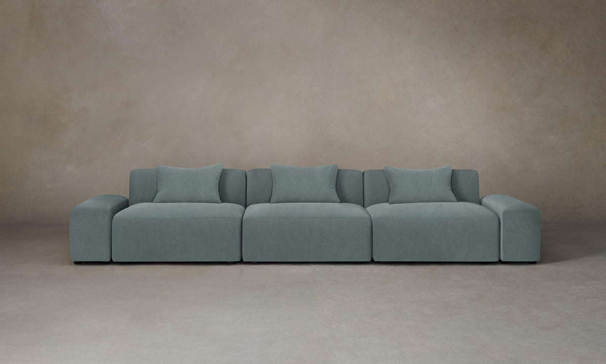 The Breuer Modular Sofa - Performance Velvet Seafoam