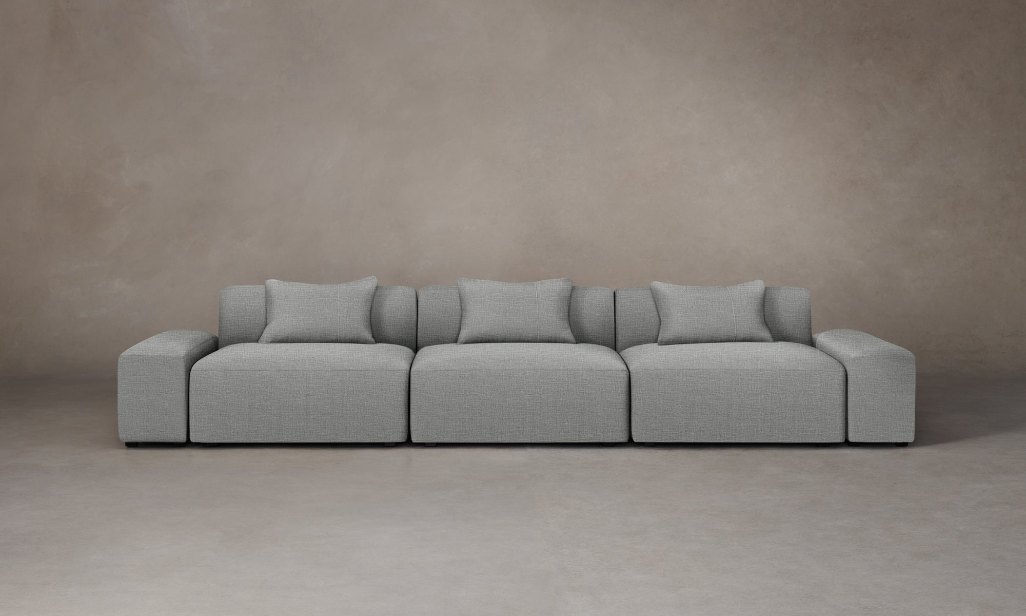 The Breuer Modular Sofa - Performance Woven Chenille Rain