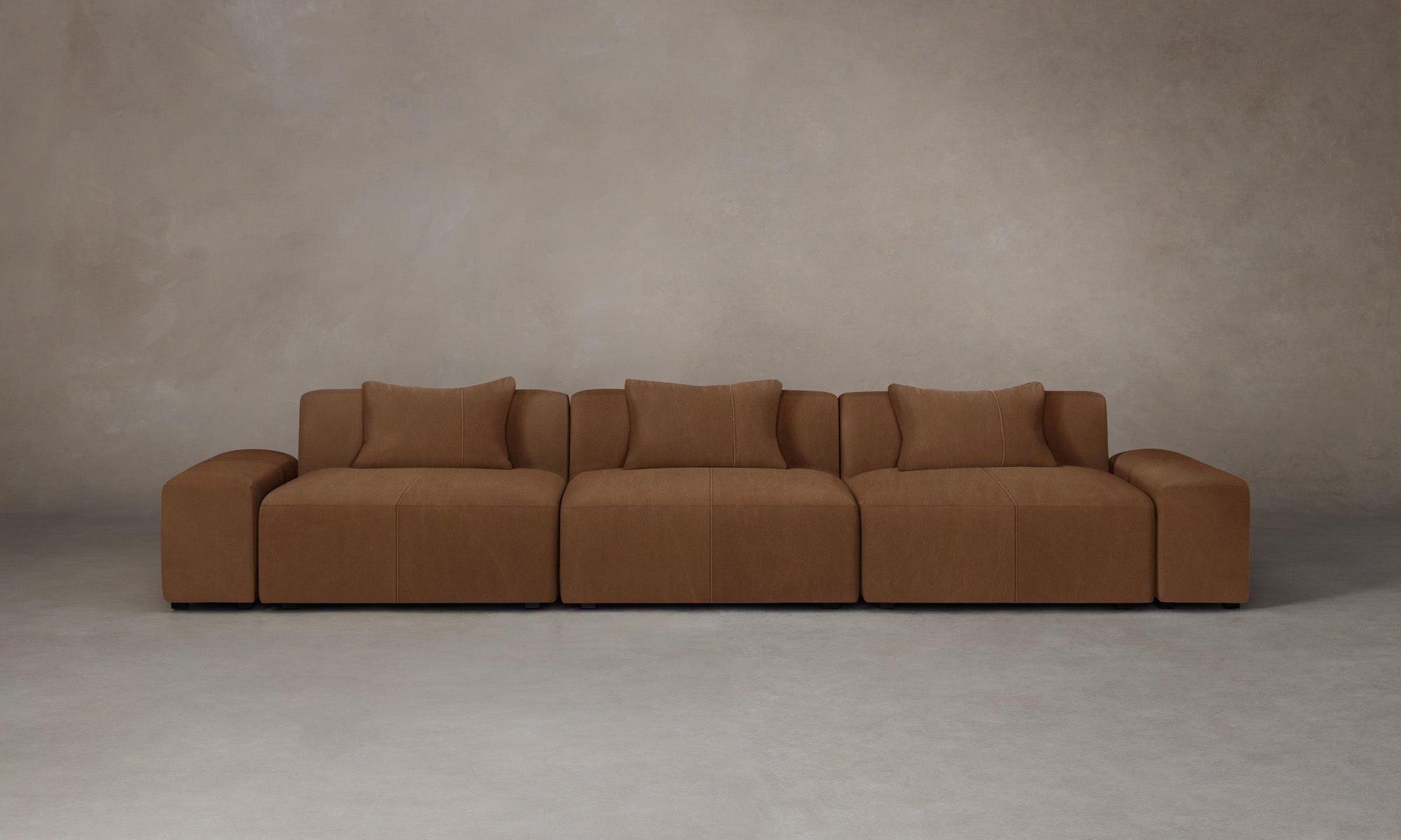 The Breuer Modular Sofa - Tuscan Leather Cognac