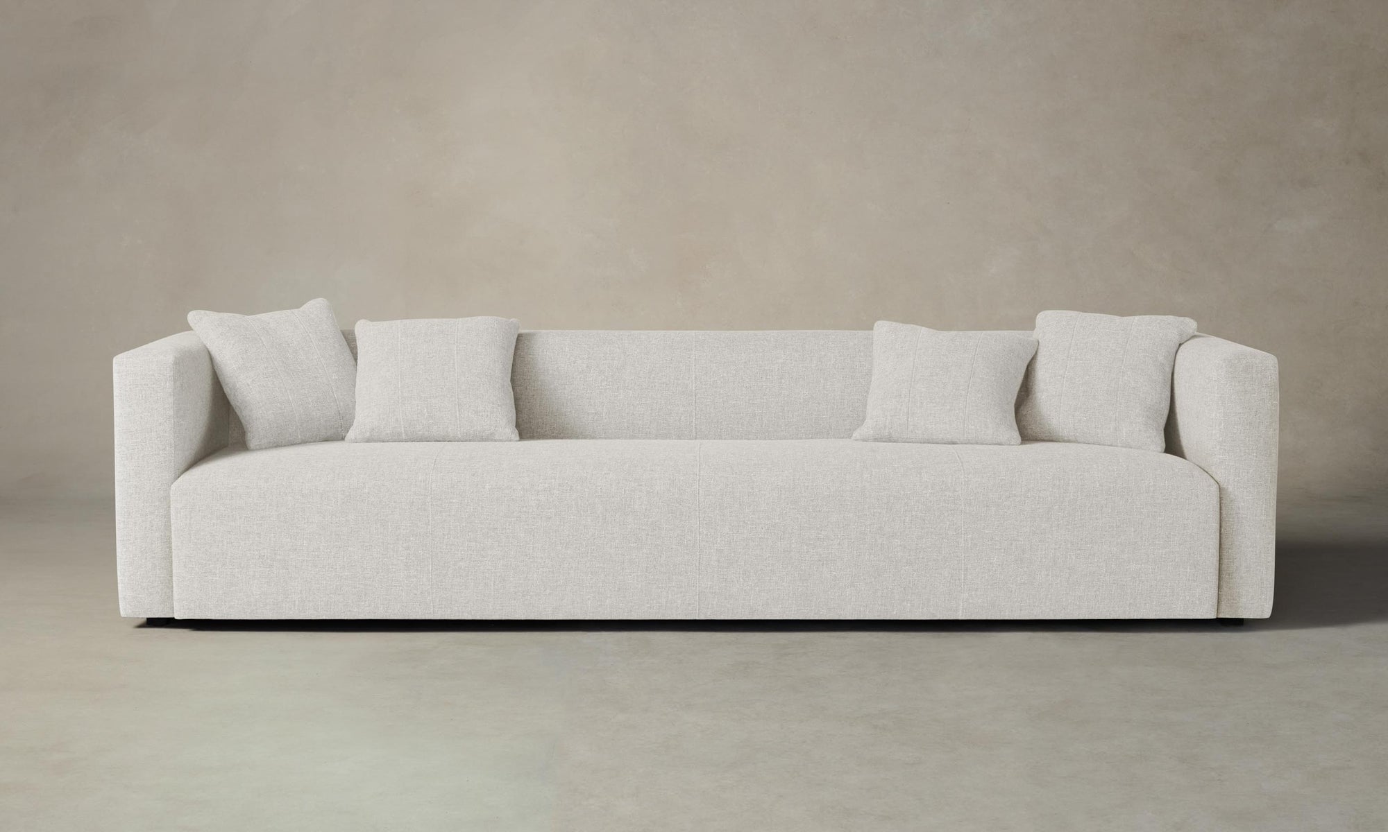 The Breuer Sofa - Heritage Belgian Linen Egret