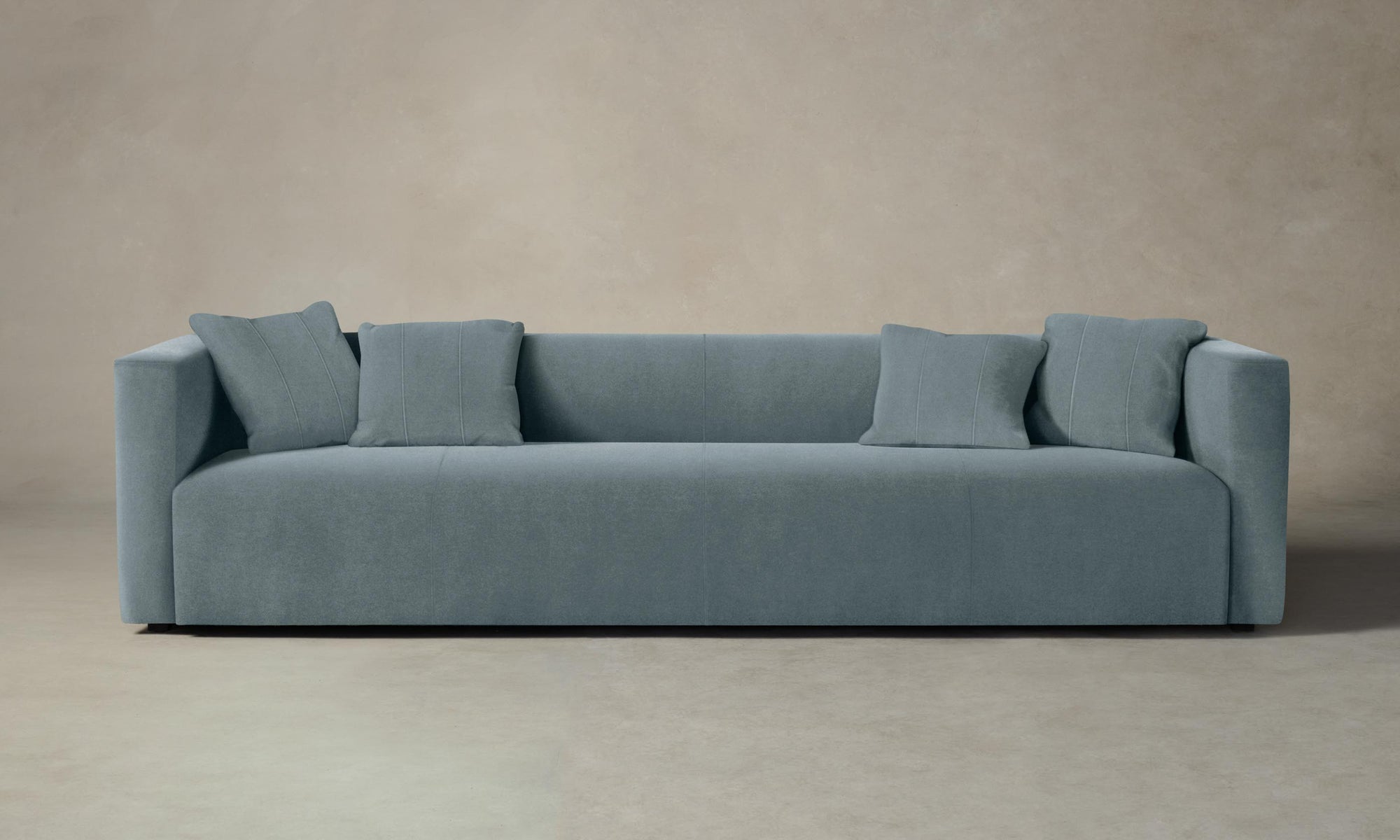 The Breuer Sofa - Performance Velvet Sky