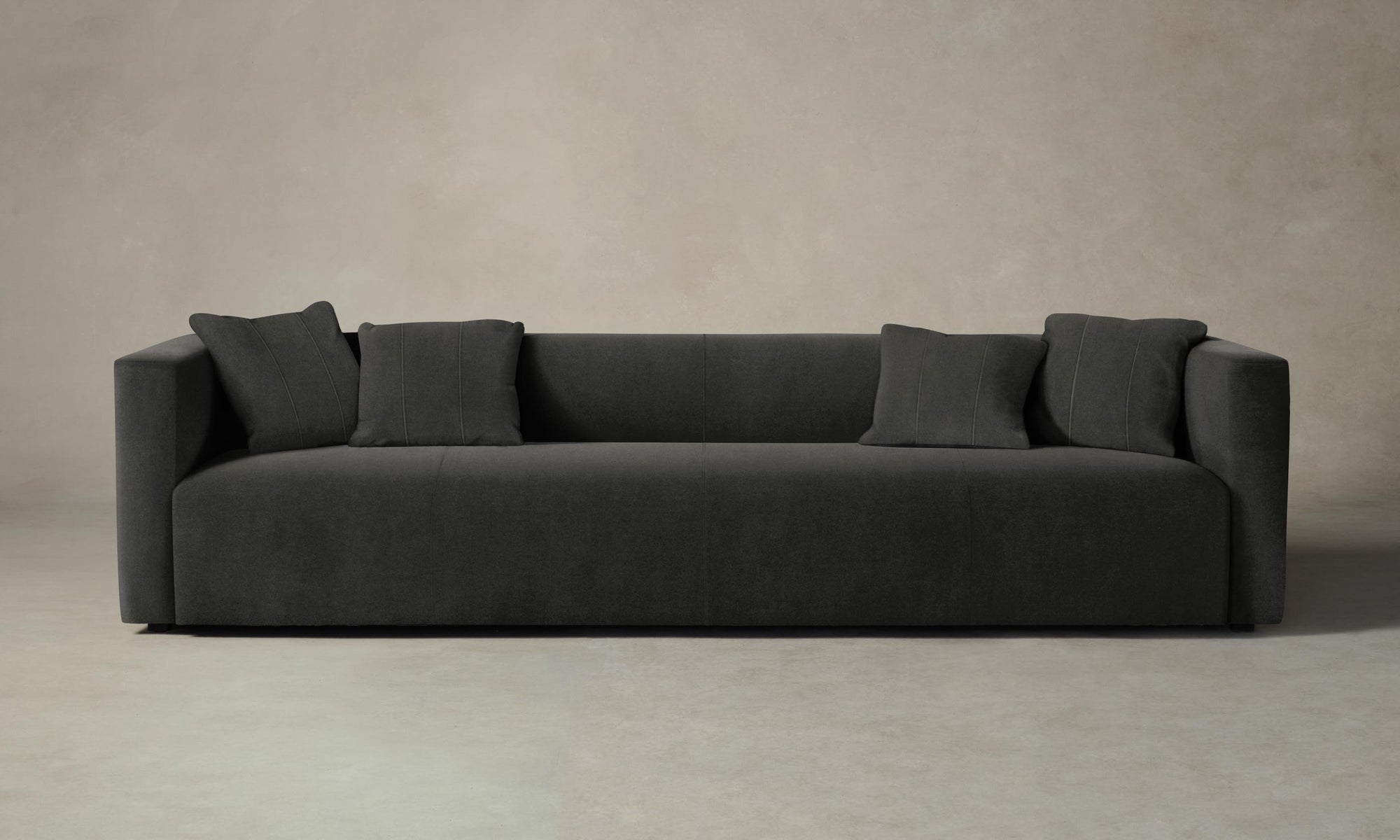 The Breuer Sofa - Performance Velvet Slate