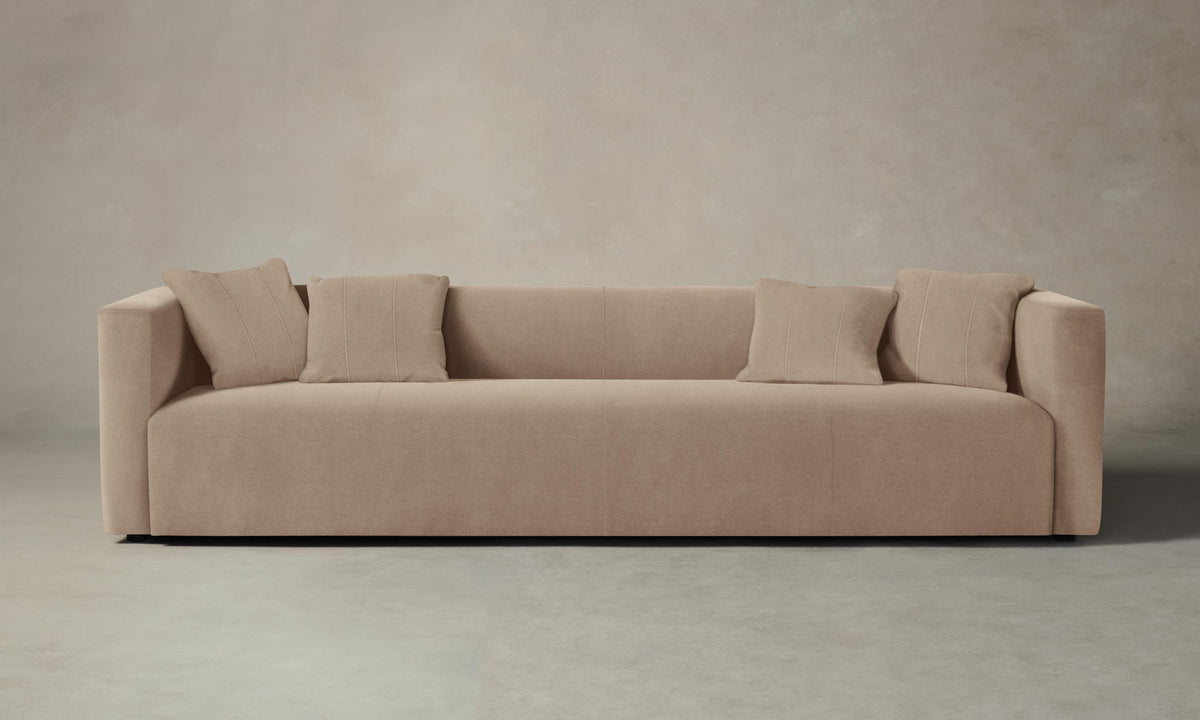 The Breuer Sofa - Performance Velvet Taupe