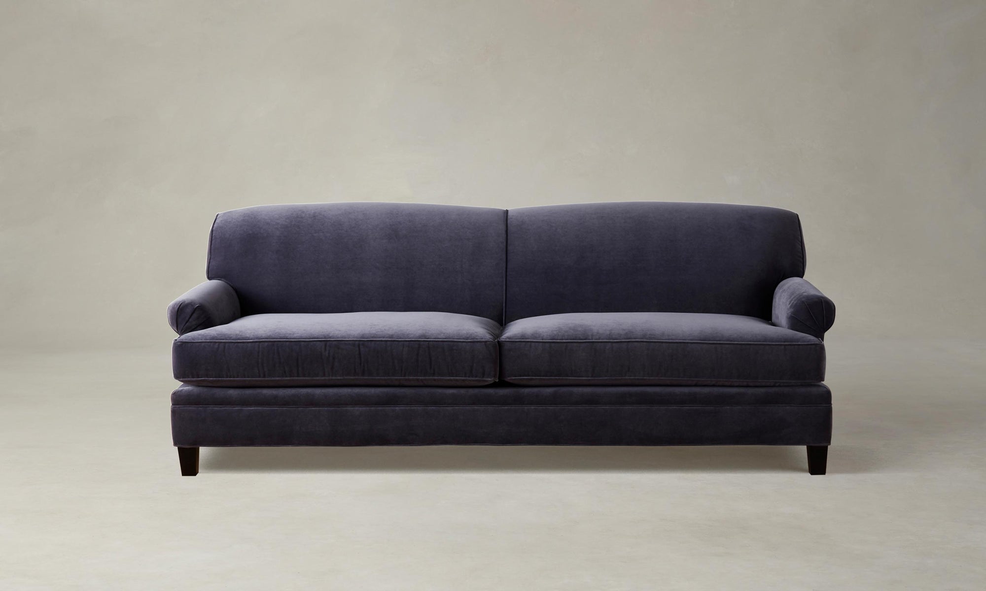 The Carmine Sofa - Performance Velvet Flannel