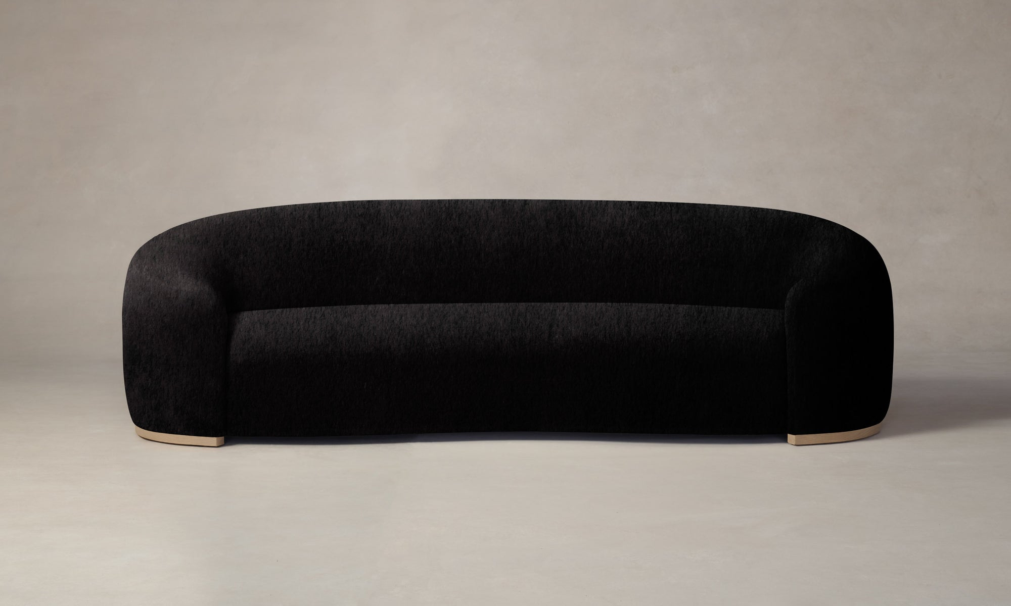 The Chelsea Sofa - Deep Pile Mohair Noir