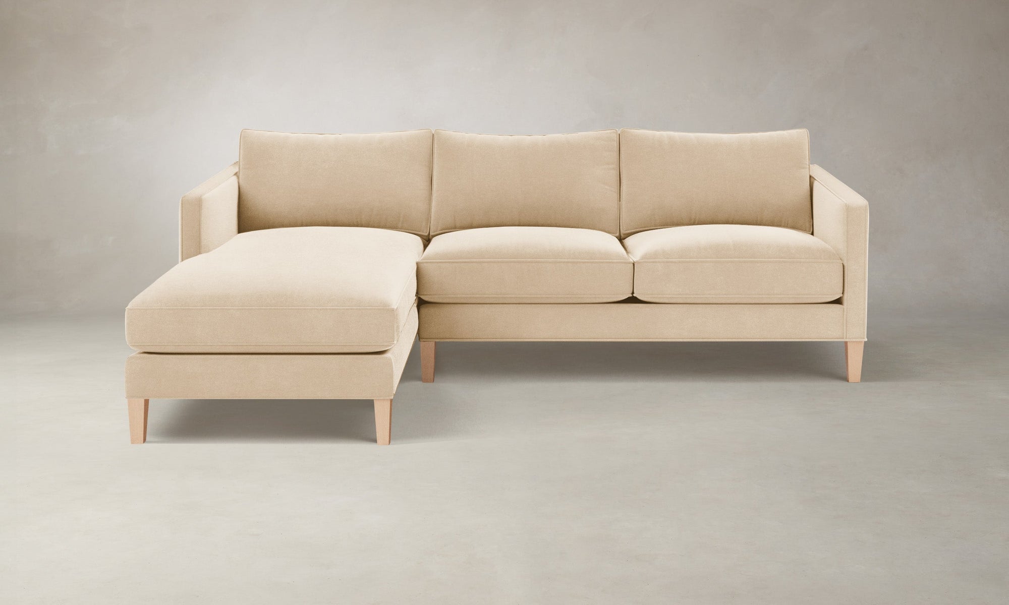 The Crosby Sectional - Performance Velvet Butter