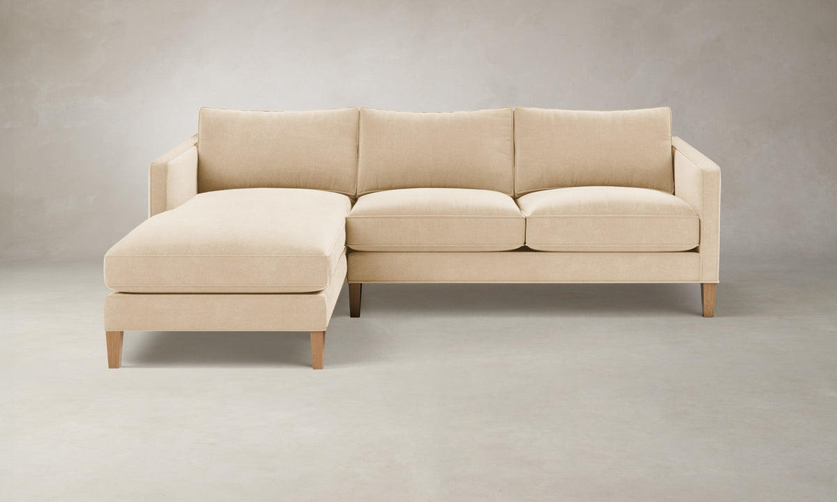 The Crosby Sectional - Performance Velvet Butter