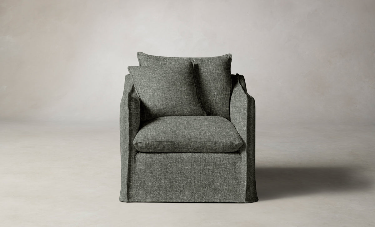 The Dune Chair - Heritage Belgian Linen Thyme
