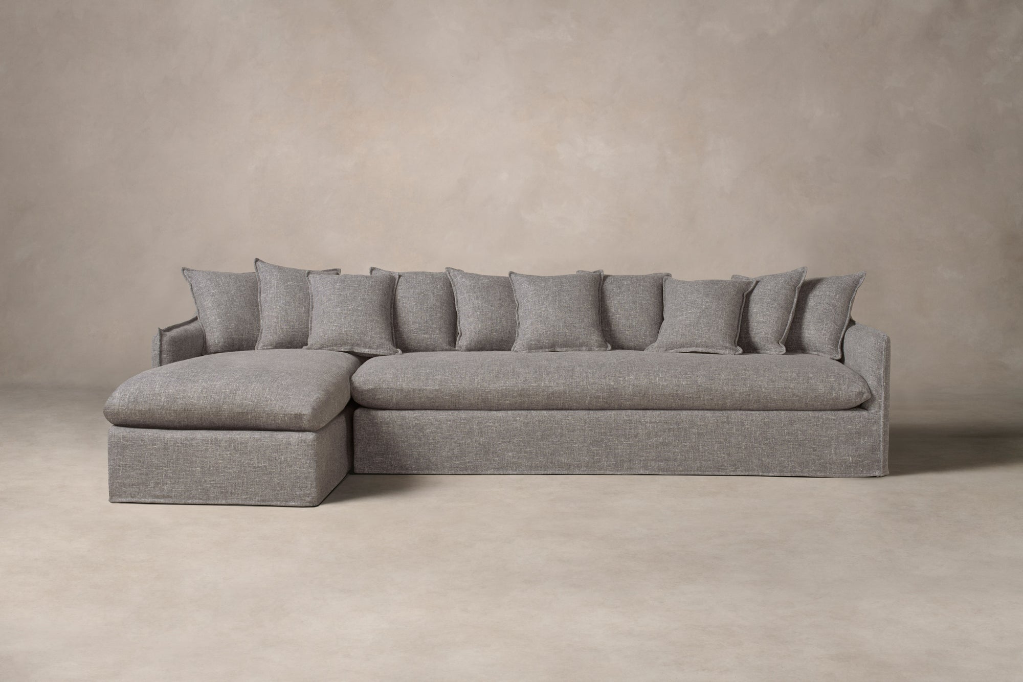 The Dune Sectional - Heritage Belgian Linen Agate