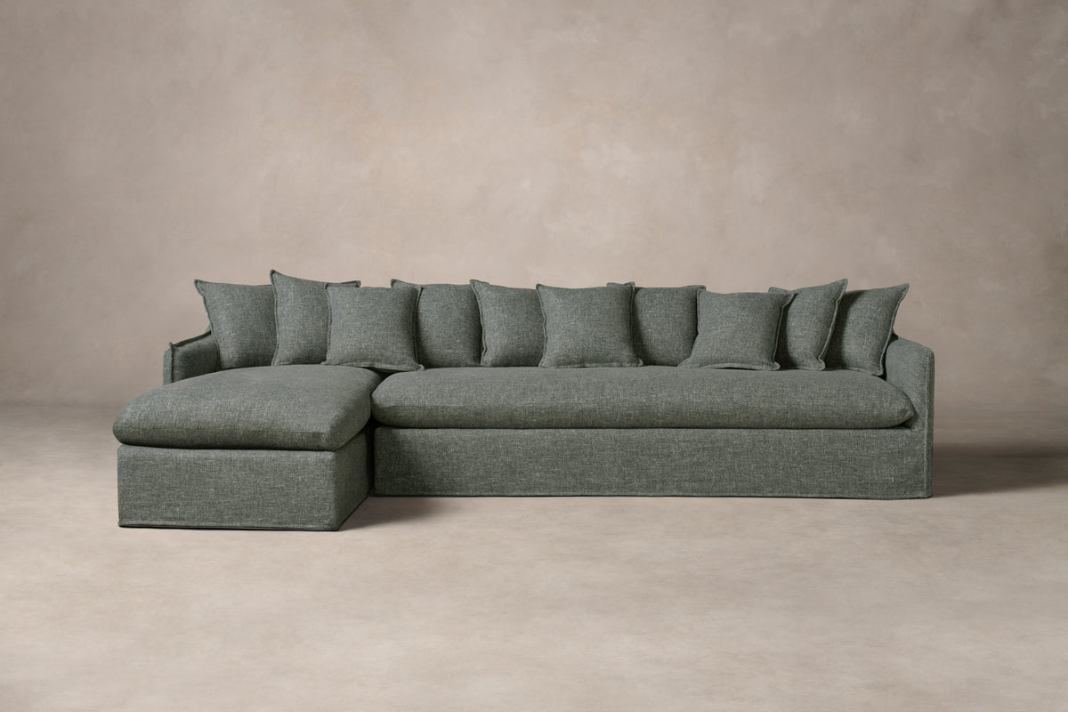 The Dune Sectional - Heritage Belgian Linen Thyme