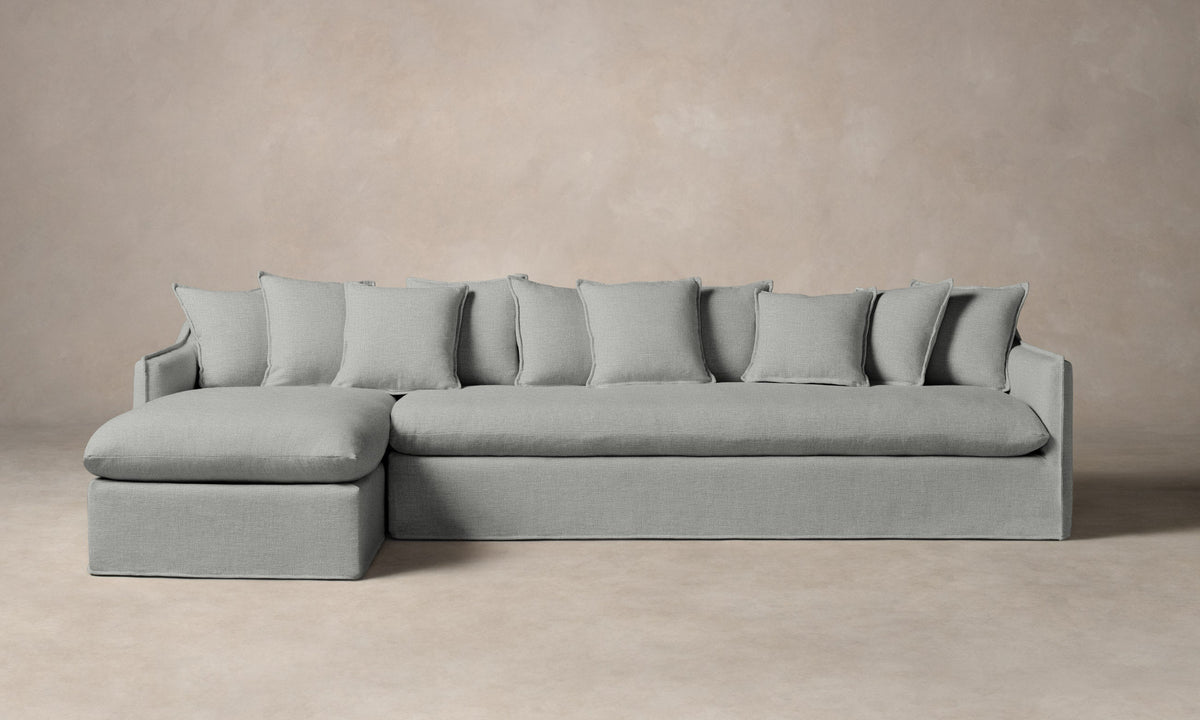 The Dune Sectional - Performance Woven Chenille Rain