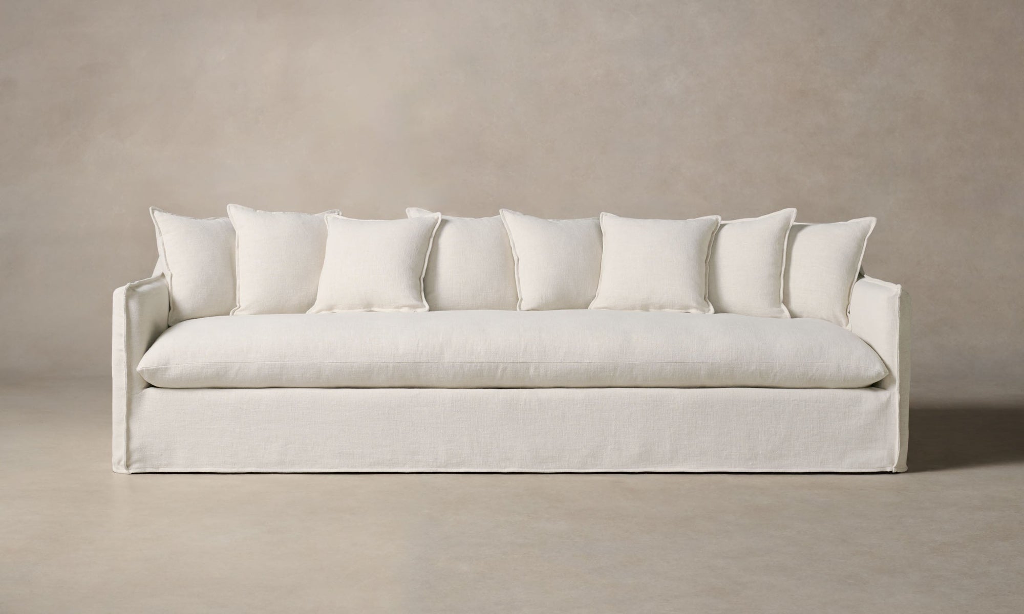 The Dune Sofa - Heritage Belgian Linen Egret